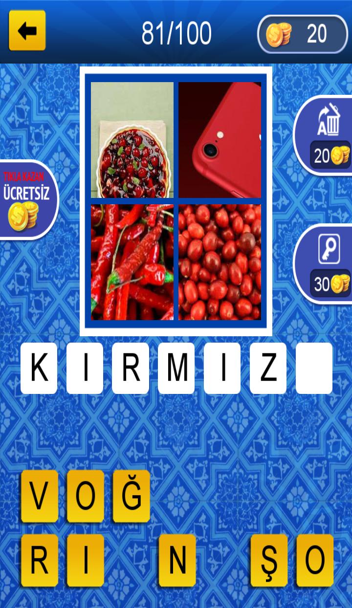 4 Pics 1 Word - Turkish language