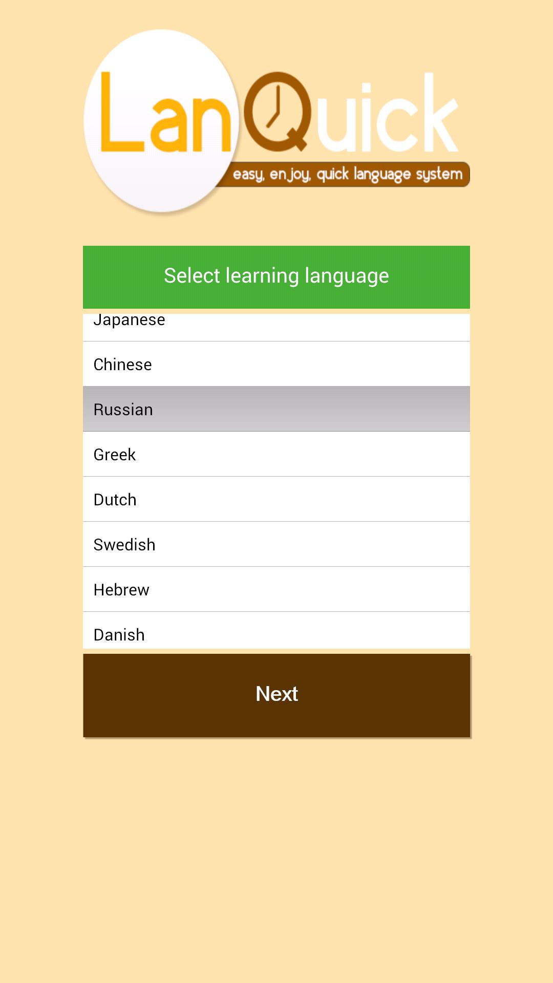 Learn Russian with Lanquick