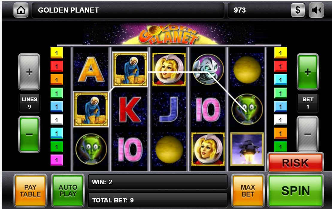 The Golden Planet Slot Machine