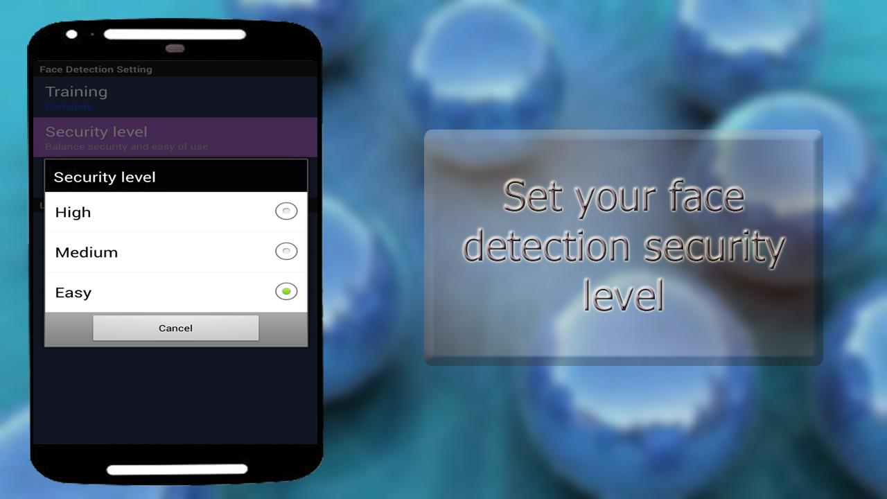 FaceRecognition screen lock