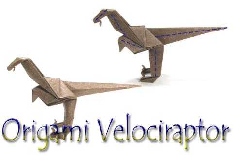 How to fold origami velociraptor