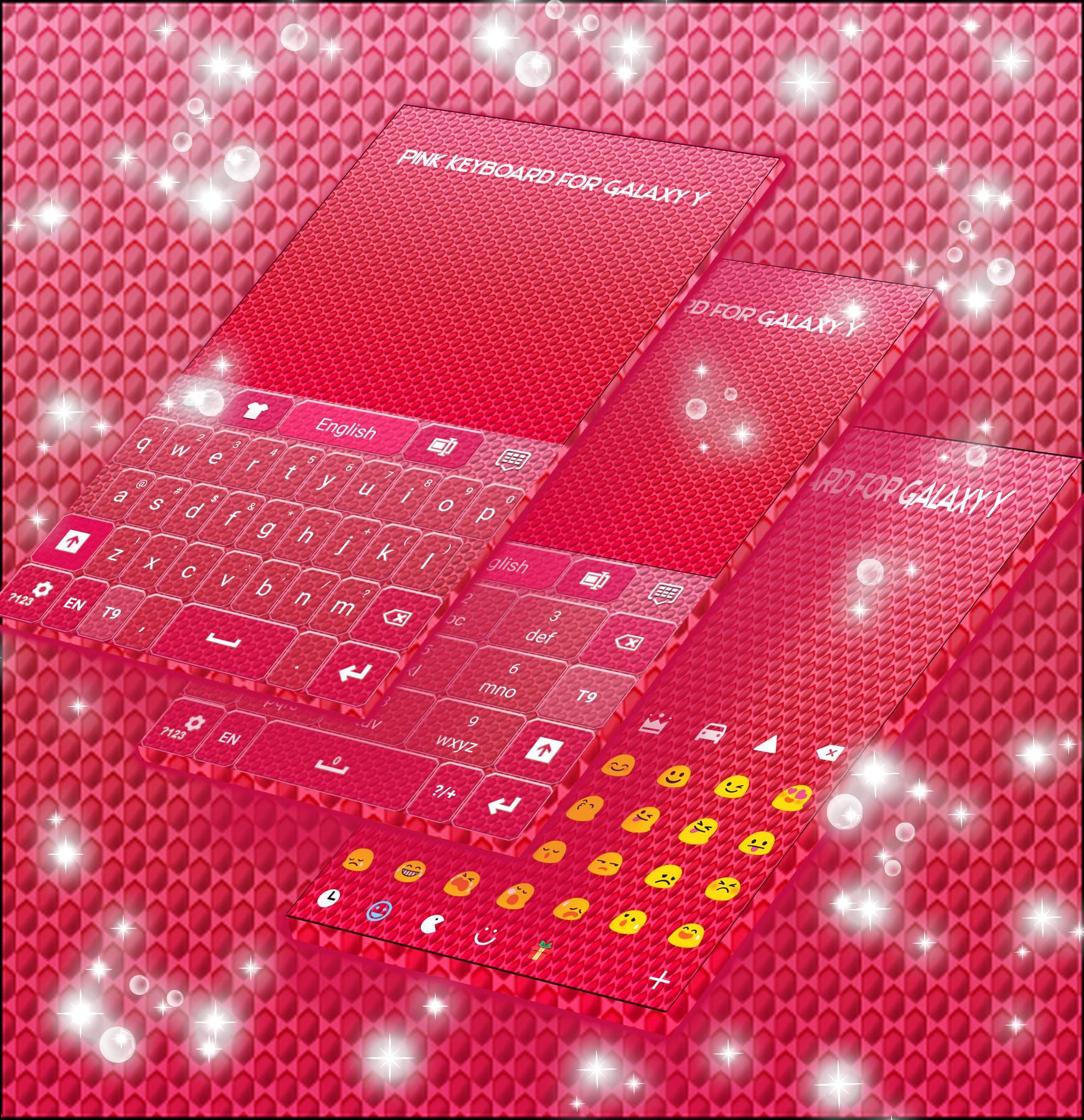 Pink Keyboard for Galaxy Y
