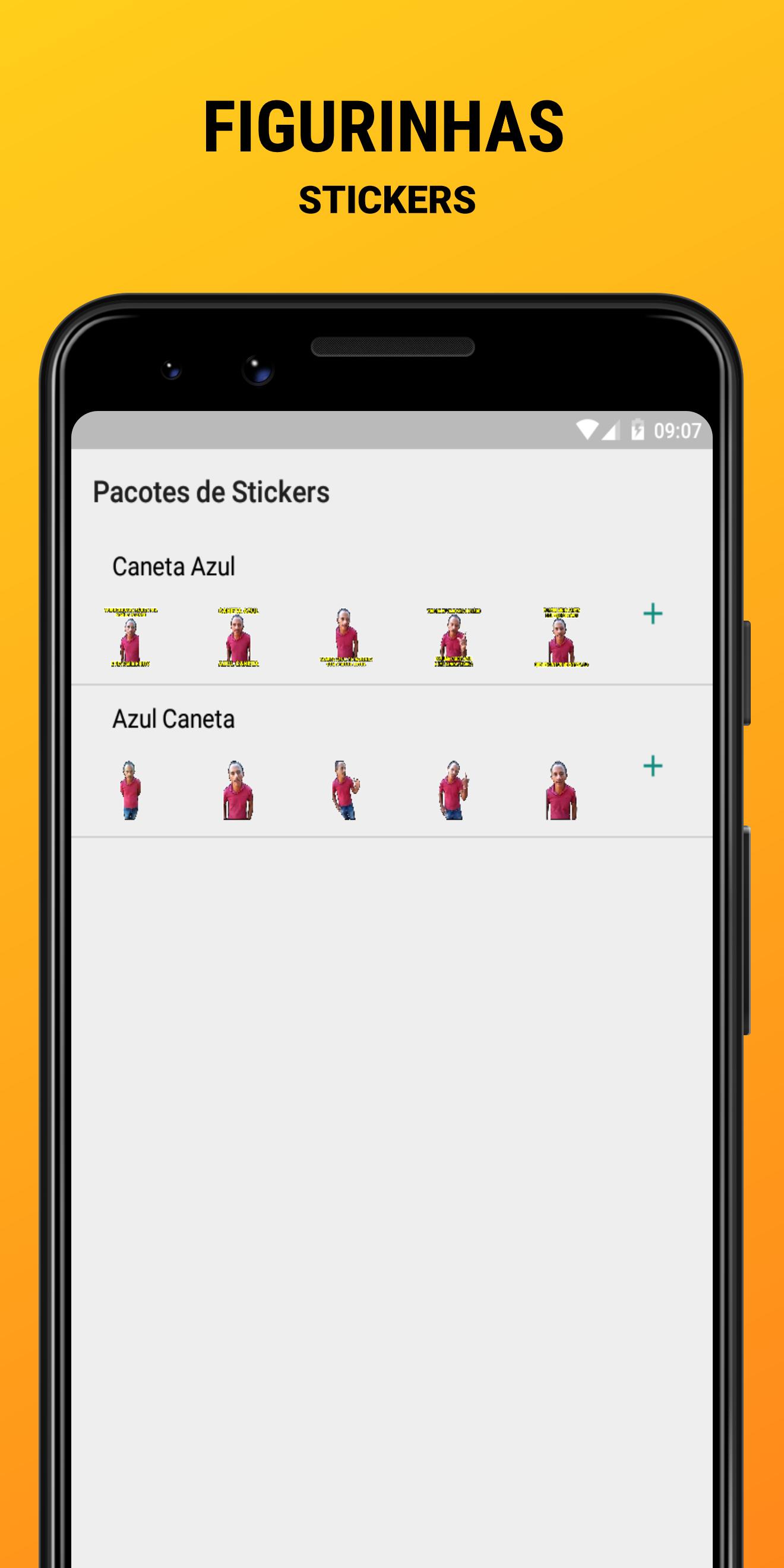 Caneta Azul Stickers