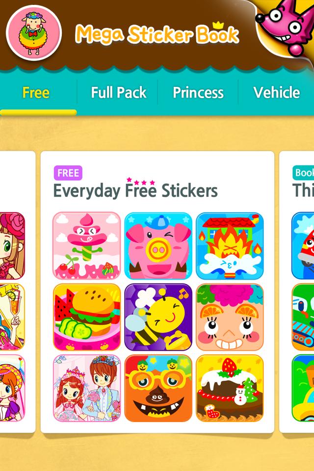 Mega Sticker Book for Kids