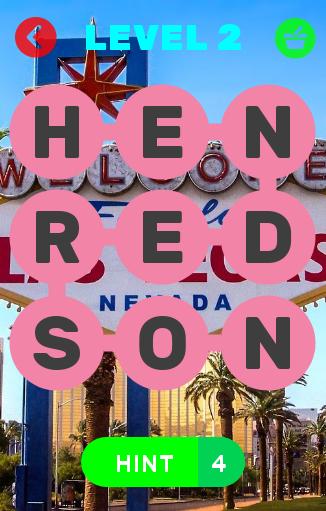 Word Search: Nevada Cities