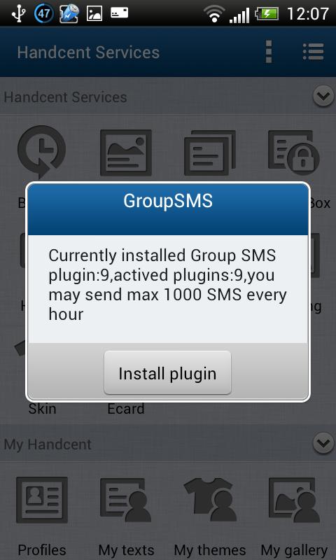 Handcent GroupSMS Plugin 15