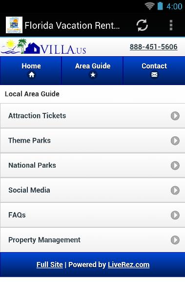 Florida Vacation Rental Homes