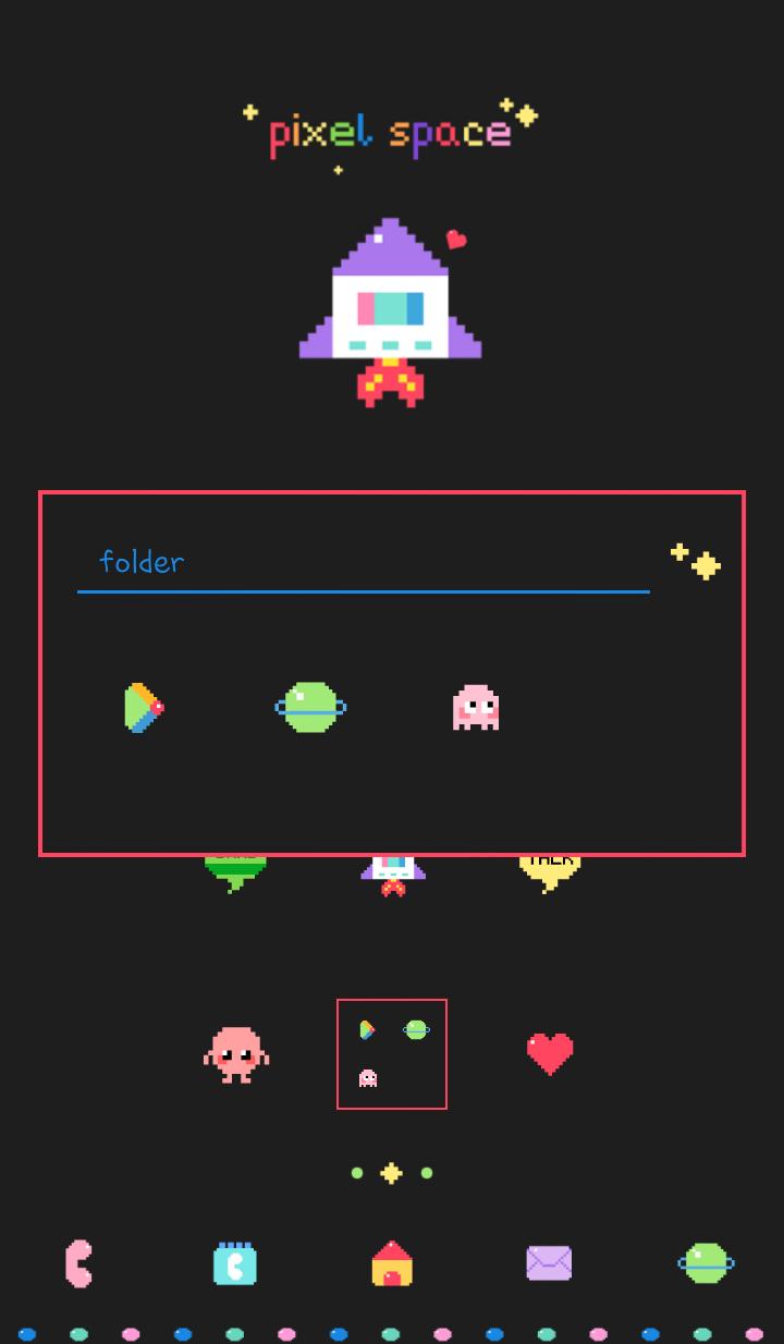 pixel space dodol theme