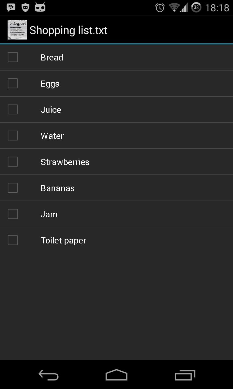 THE Easy Shopping List
