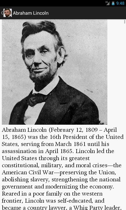 A. Lincoln Biography & Quotes