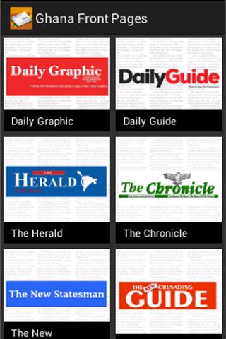 Ghana Front Pages