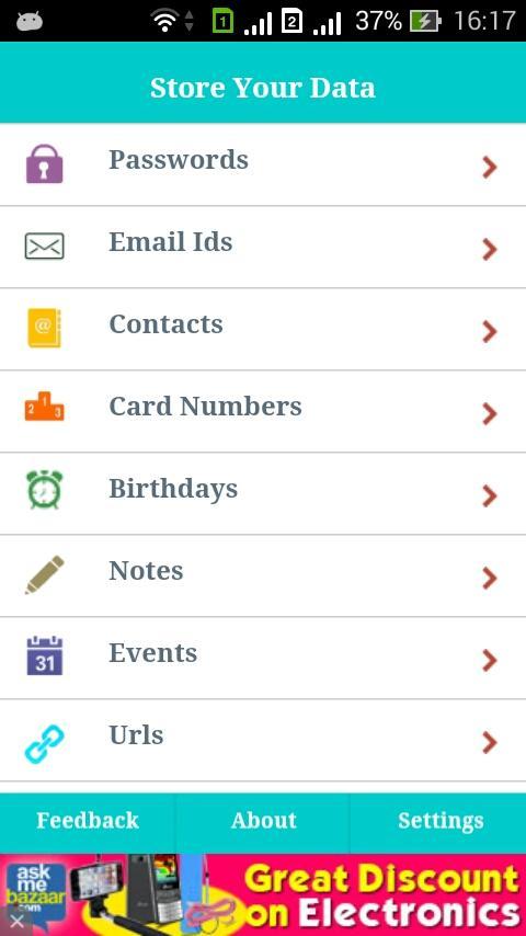Store It App-Store Secret Data
