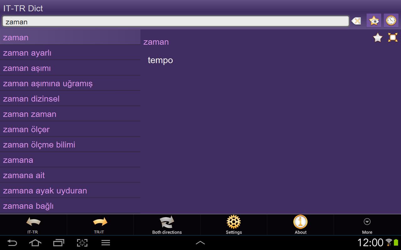 Italian Turkish dictionary