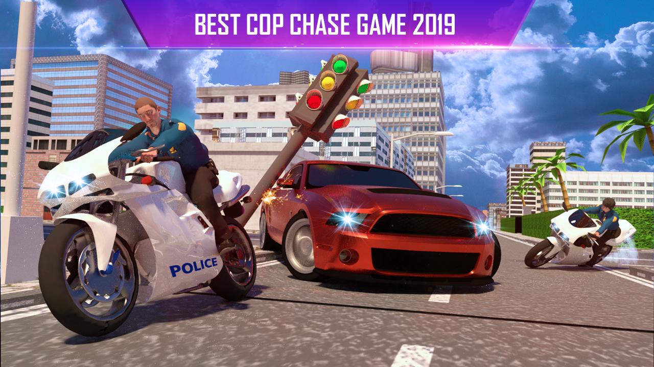 US Police Motor Bike Chase - Cop Simulator 2019