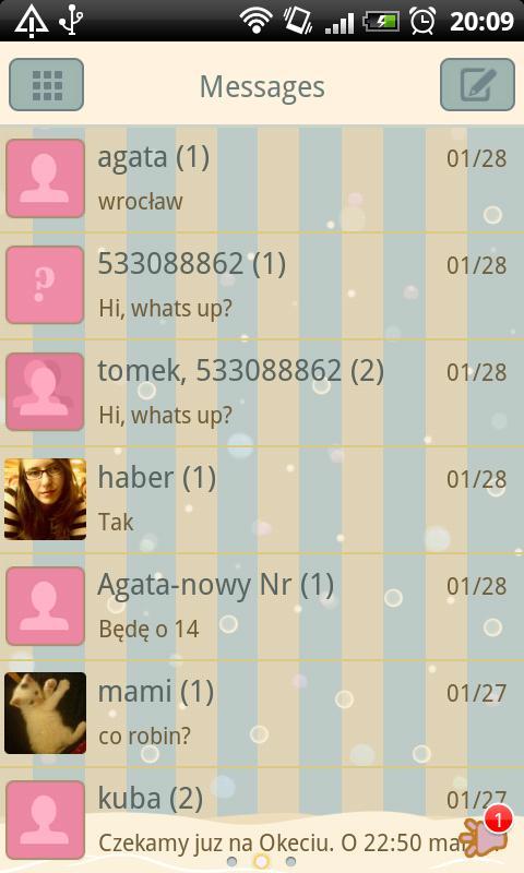 GO SMS Pro Sweets Theme