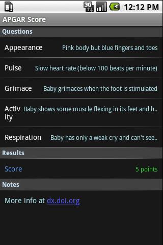 APGAR Score Calculator
