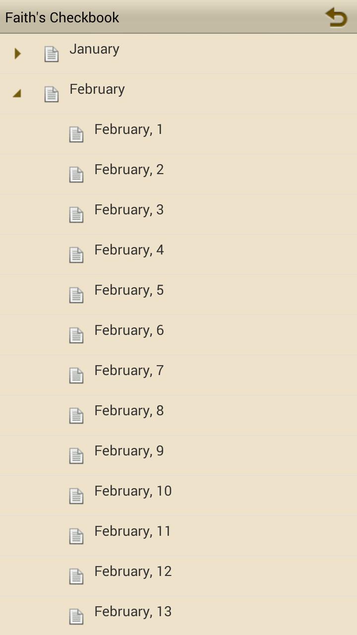Faith's Checkbook