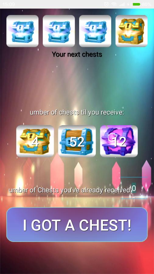 Clash Chest Simulator Tracker