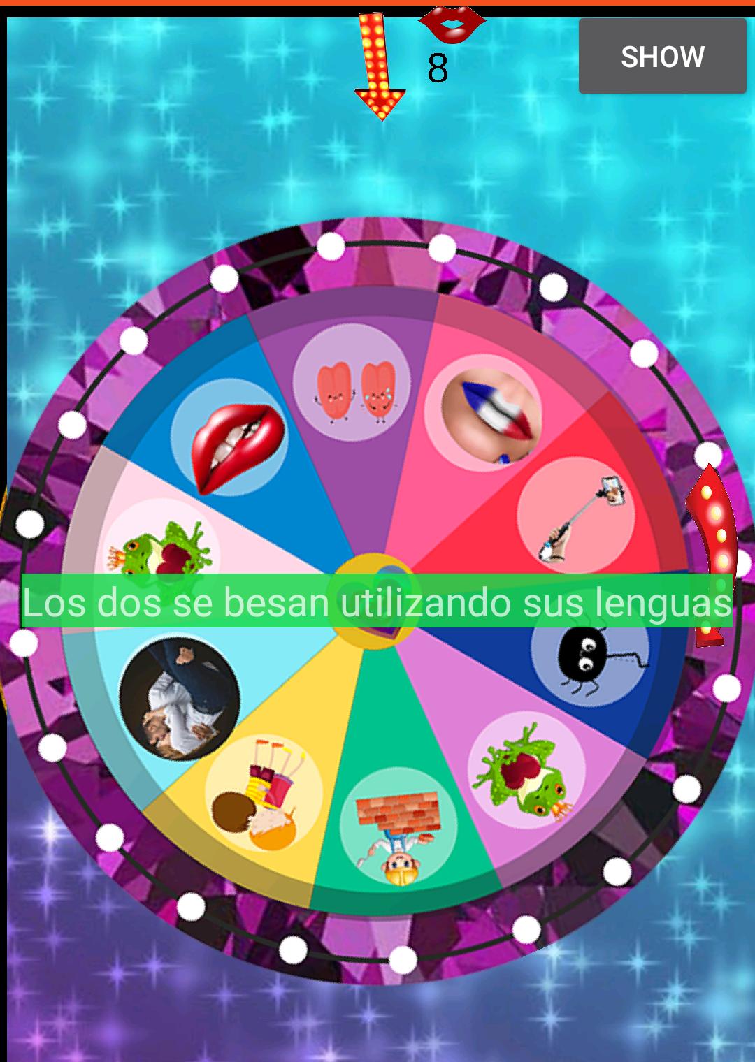 Ruleta de Besos(reto de besos)