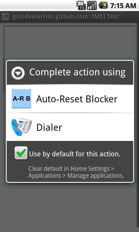Auto-Reset Blocker