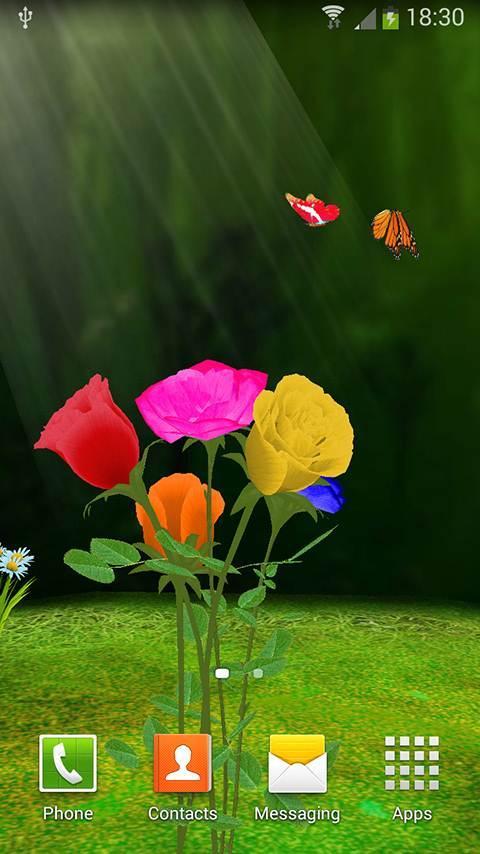 3D Rose Garden LWP