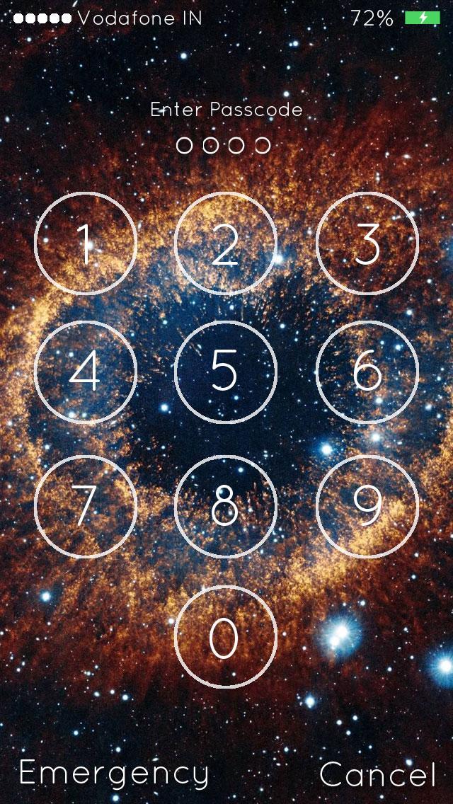 Outerspace Lockscreen