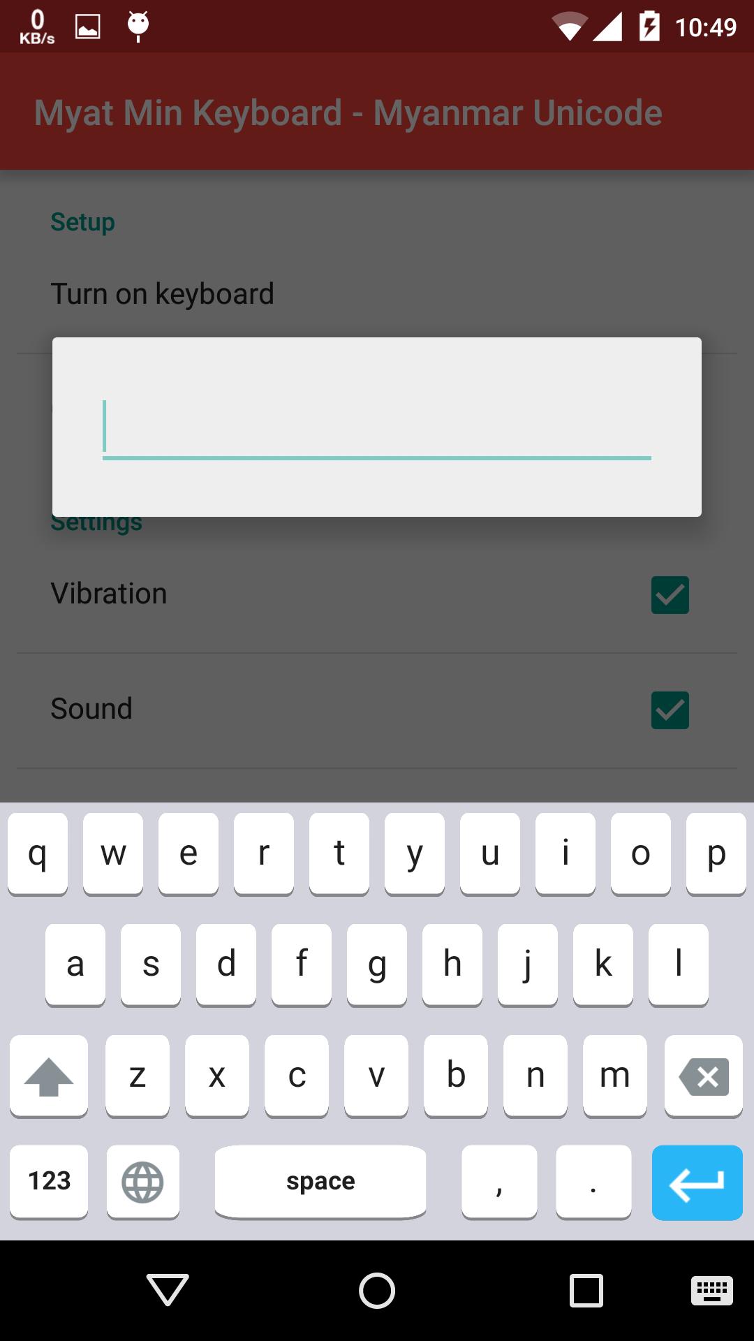 Myat Min Keyboard - Unicode