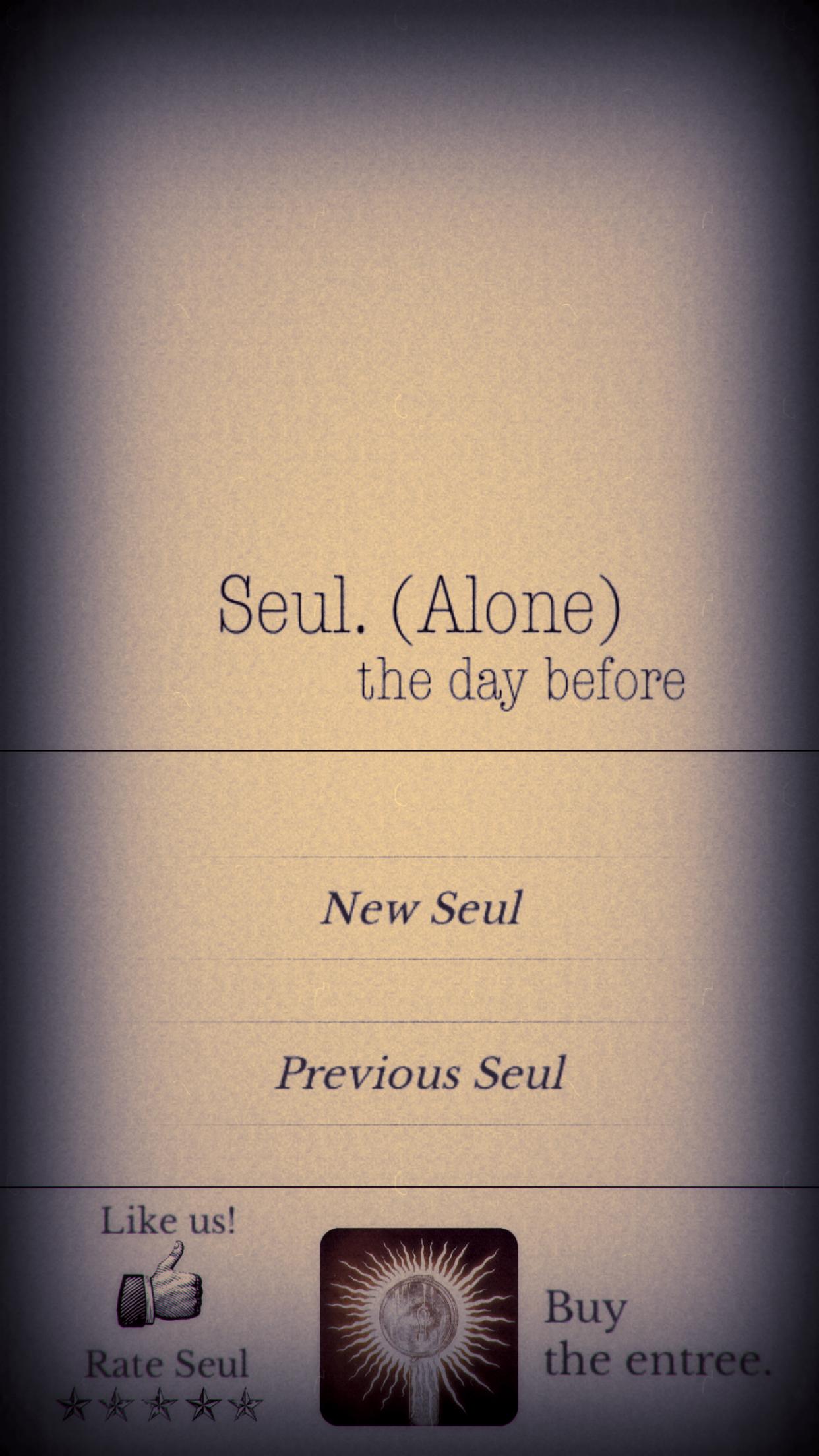 Seul (Alone) The Day Before