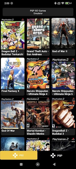 PSP ISO Games Emulator