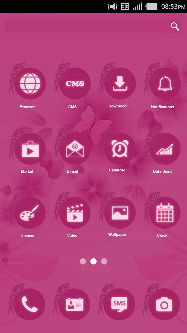 Pink Flower theme