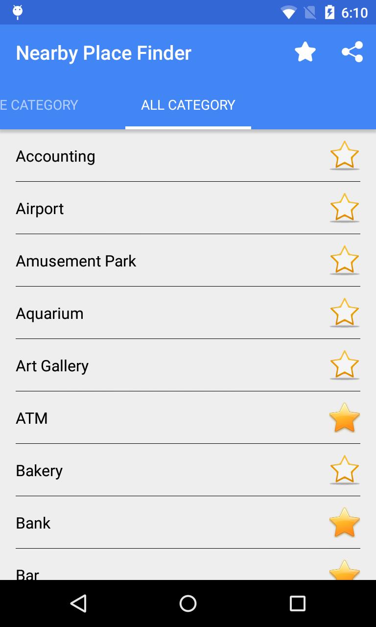 Nearby Places Finder