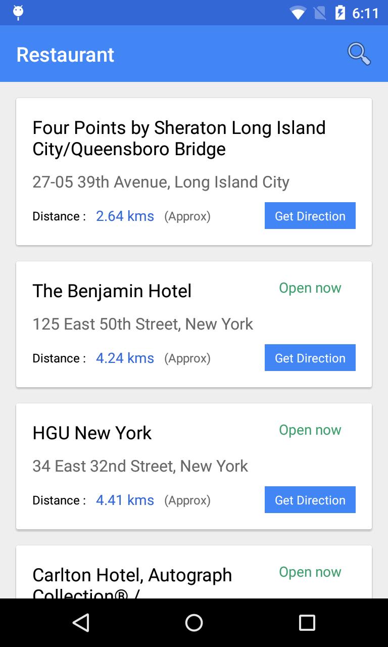 Nearby Places Finder