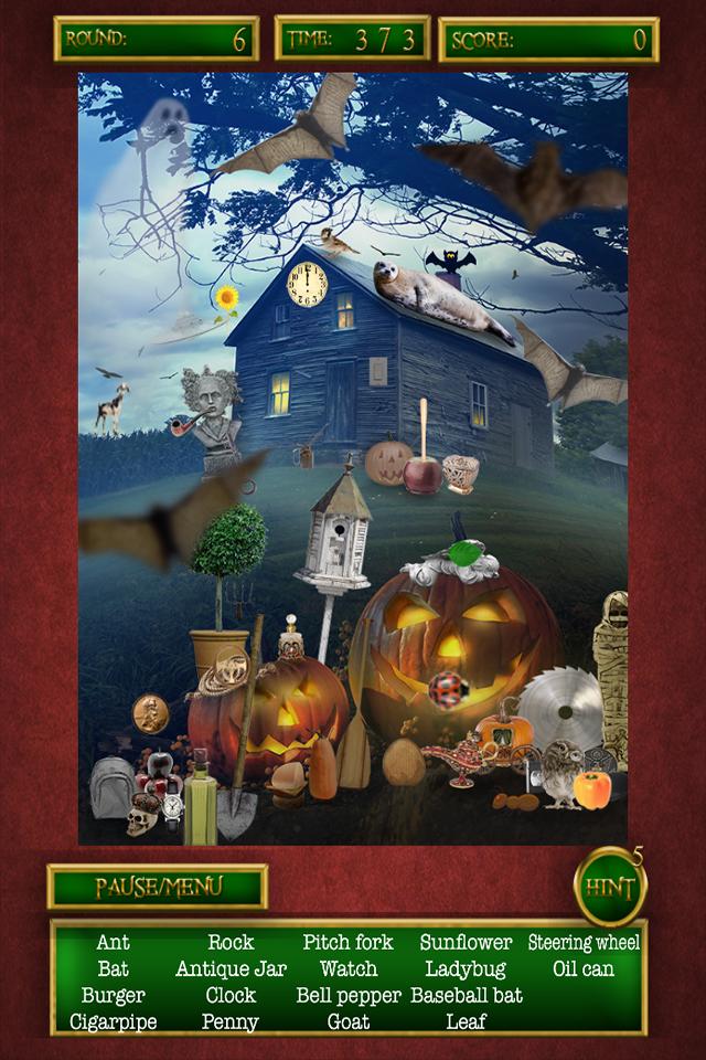 Hidden Object Halloween Ghosts