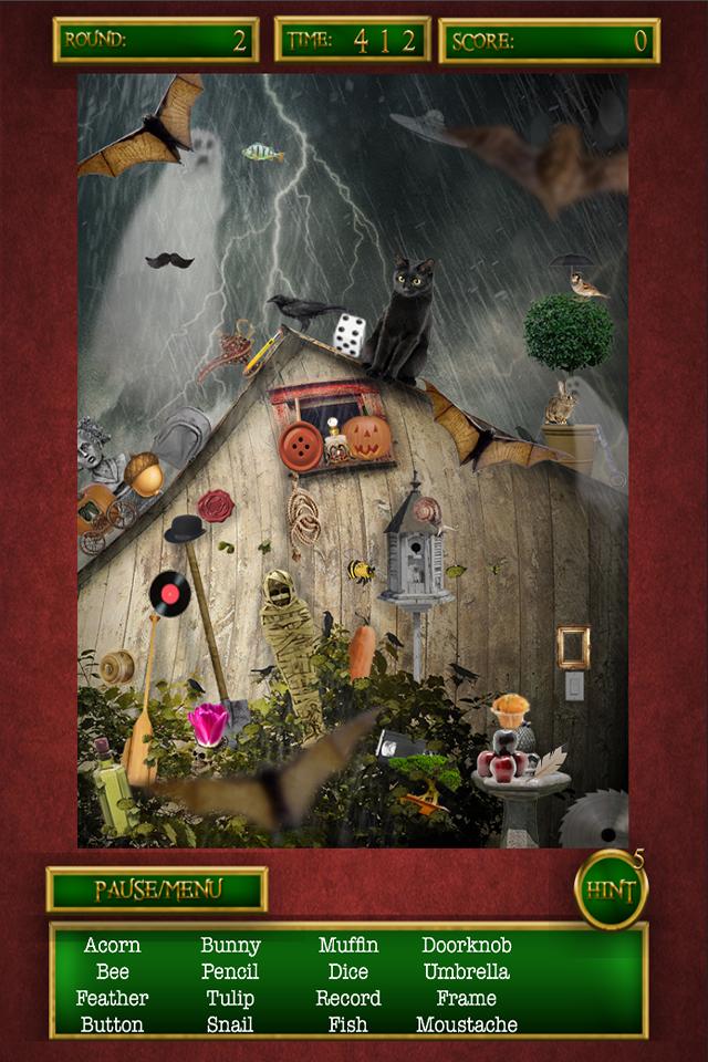 Hidden Object Halloween Ghosts