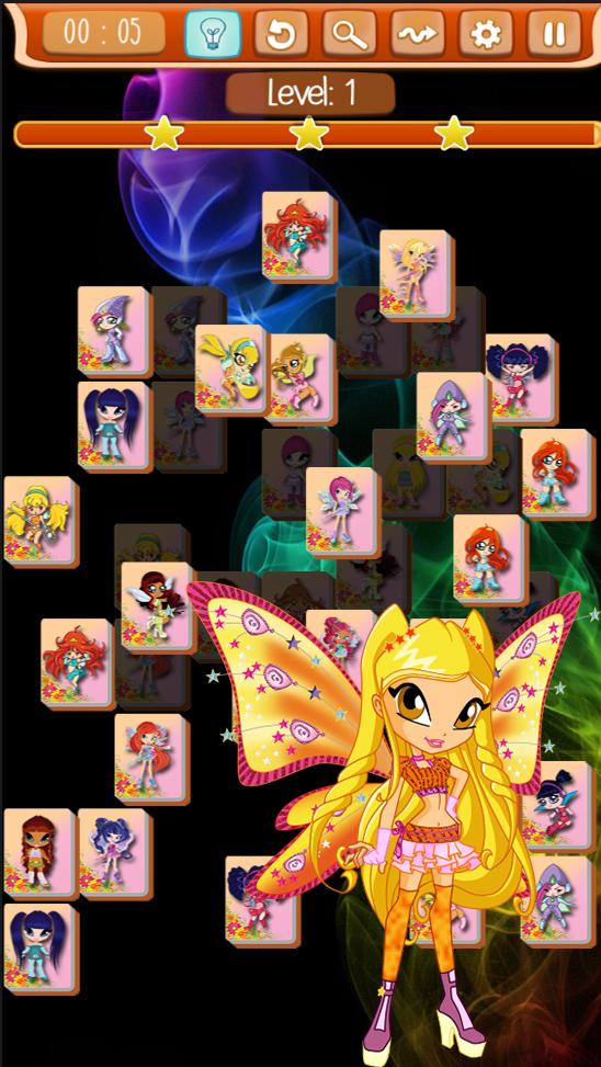 Mahjong Winx Solitaire