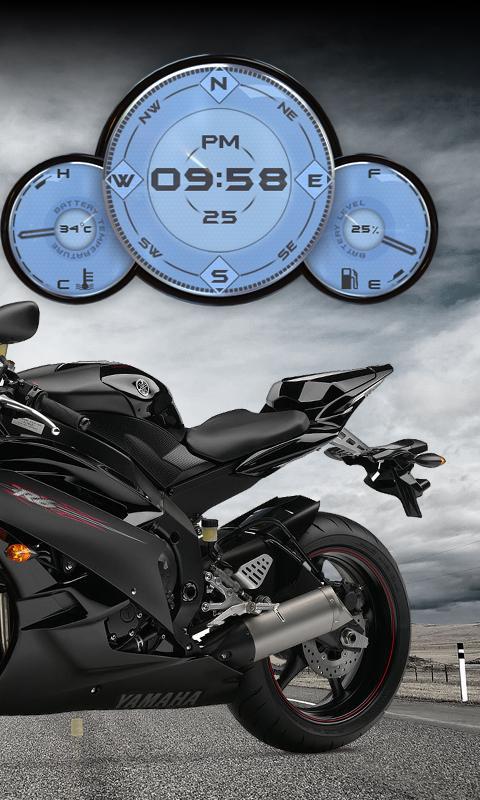 Yamaha R6 Black Compass HD LWP