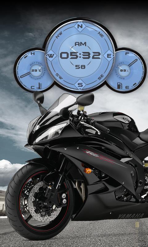 Yamaha R6 Black Compass HD LWP