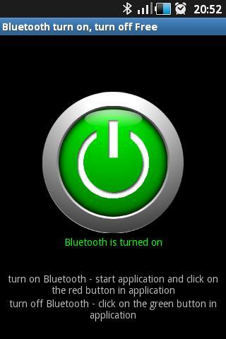 Bluetooth turn off, turn on