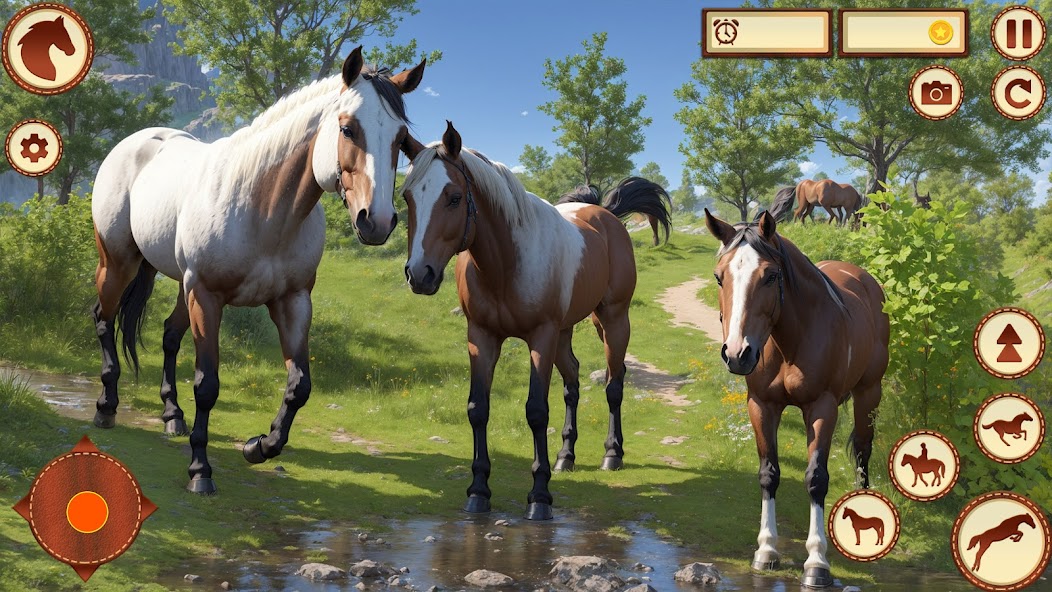Wild Horse Family Riding Game