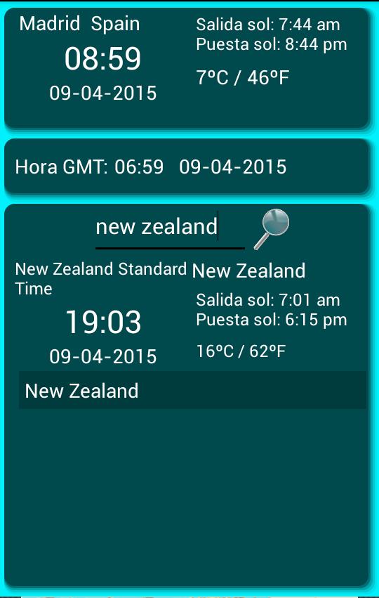 World Time Search Engine