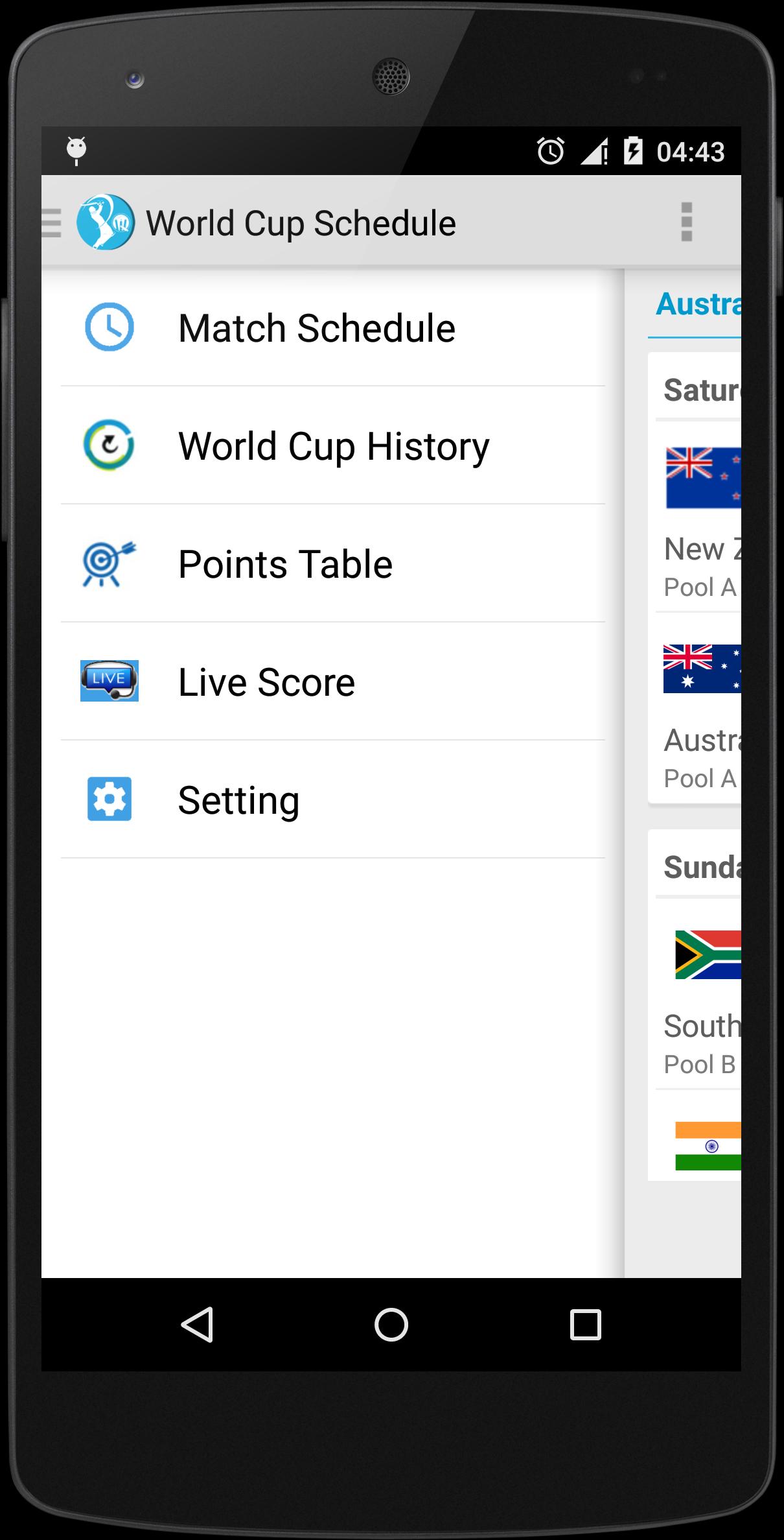 Cricket Schedule & Live Score