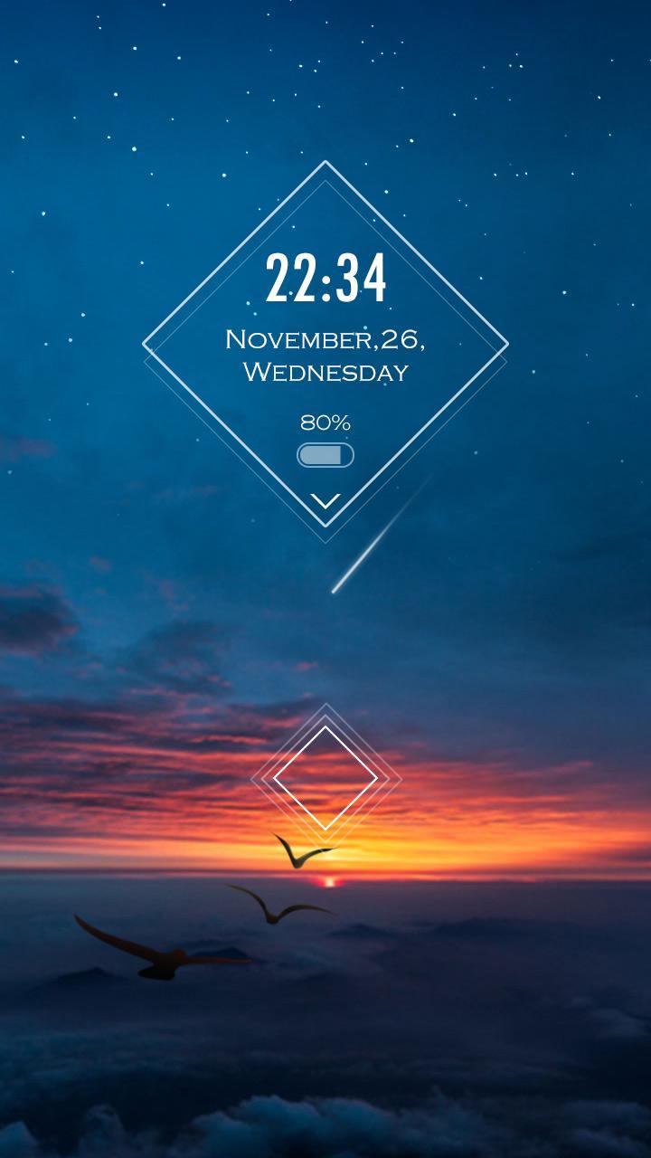 Night Sky Live GO Locker Theme