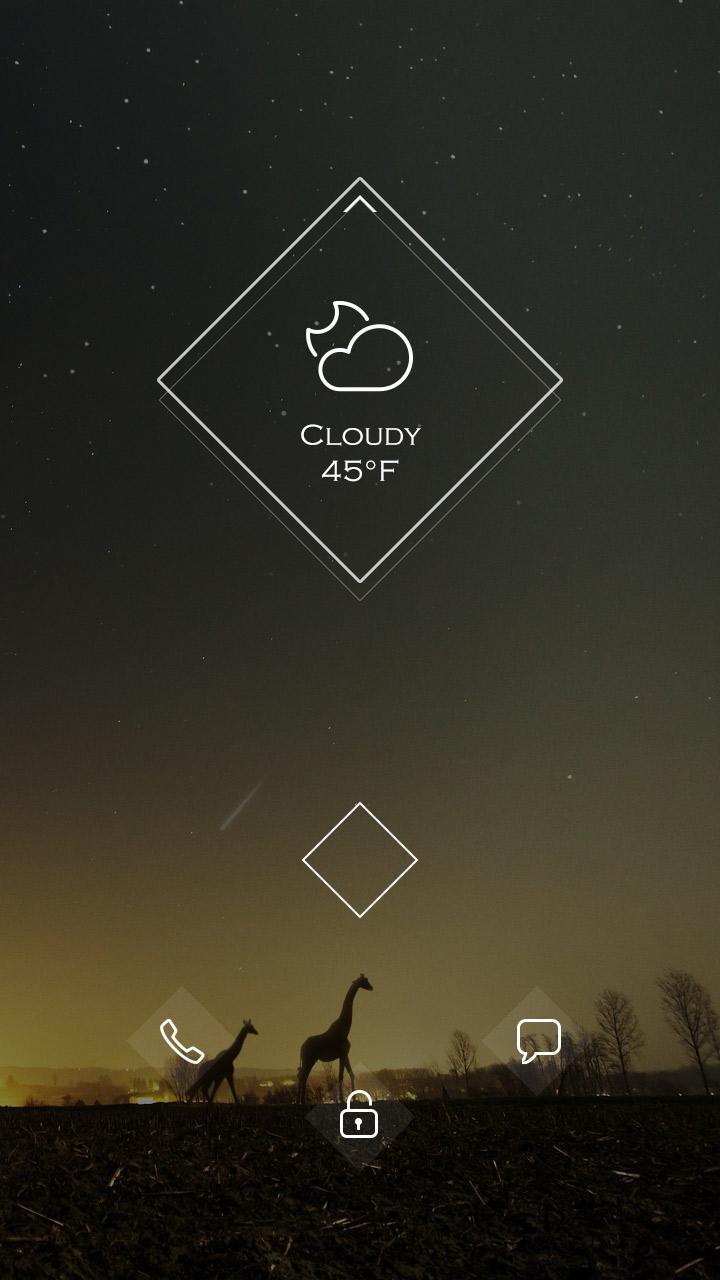 Night Sky Live GO Locker Theme