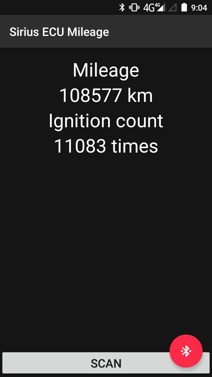 ECU SiriusD42 Mileage