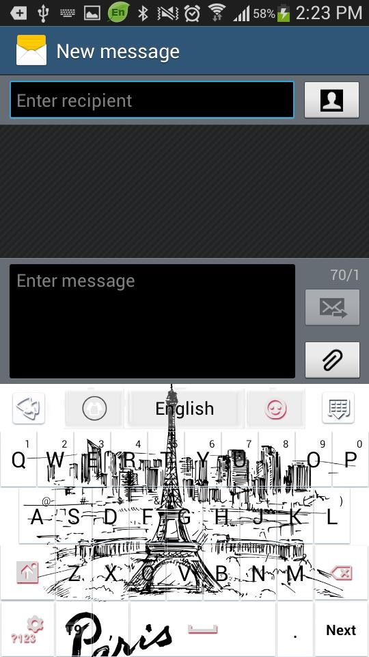 Paris GO Keyboard theme