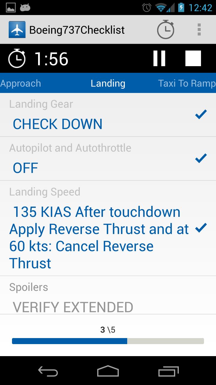 Boeing 737 Checklist