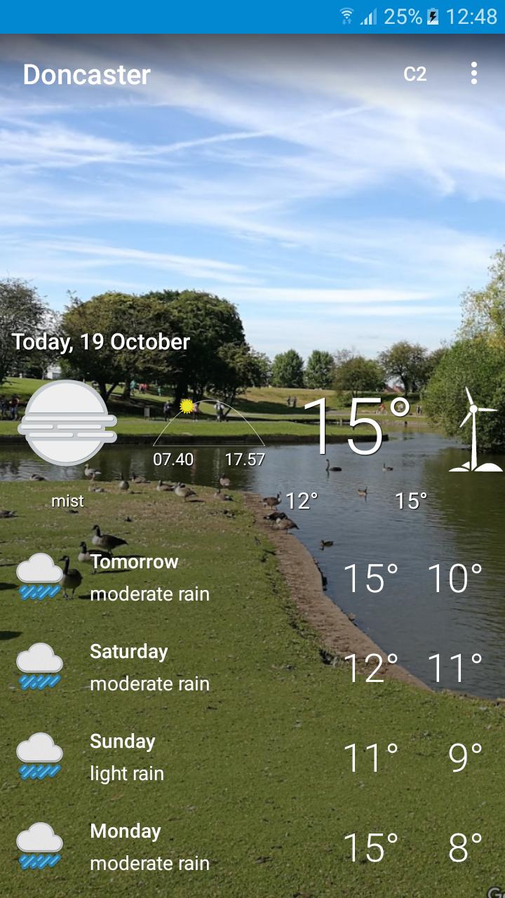 Doncaster, South Yorkshire - Weather