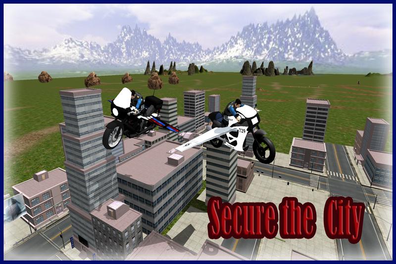 Flying Police Bike Simulator