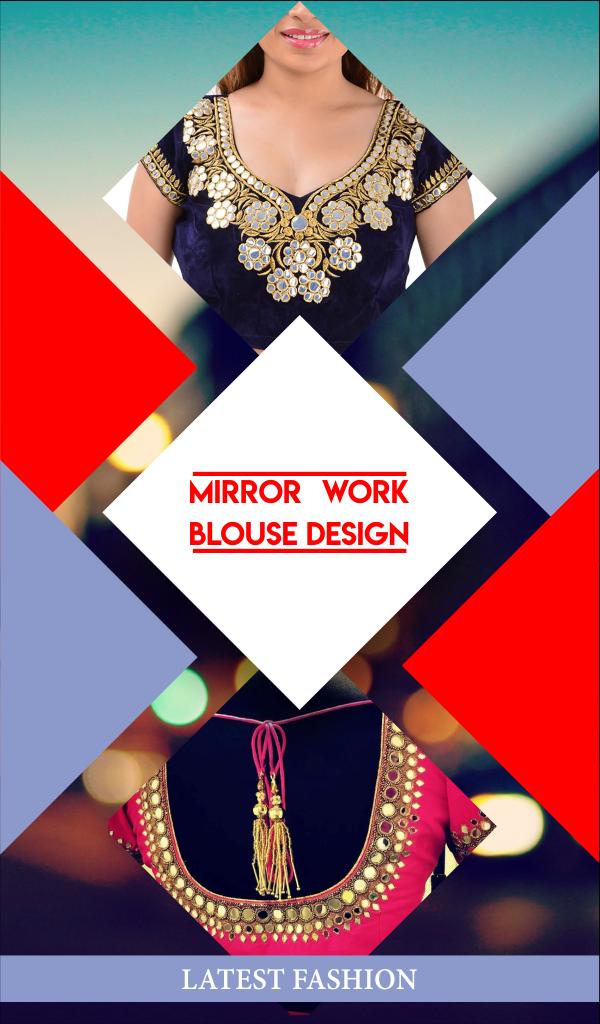 Mirror Work Blouse Design
