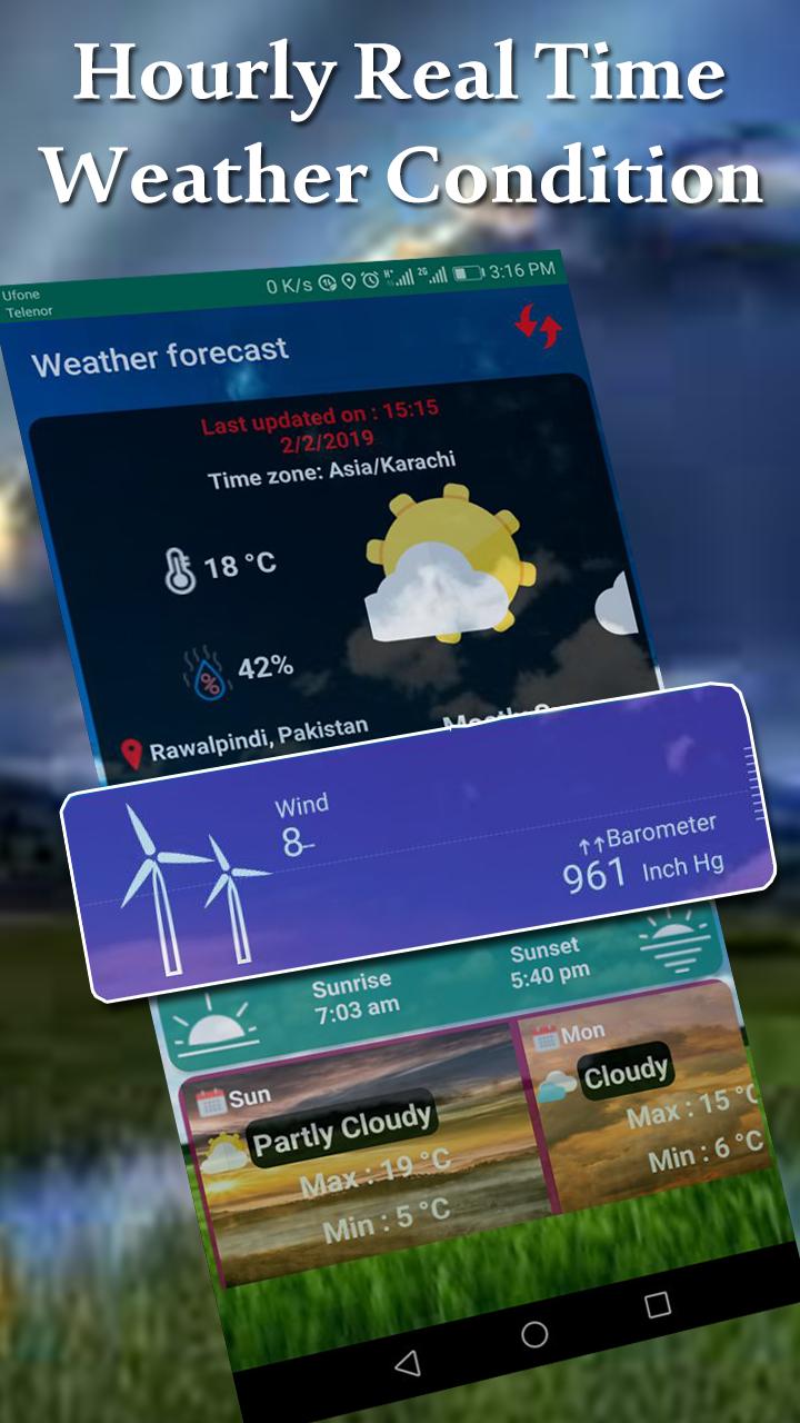 Real Time Weather Forecast Apps - Daily Weather